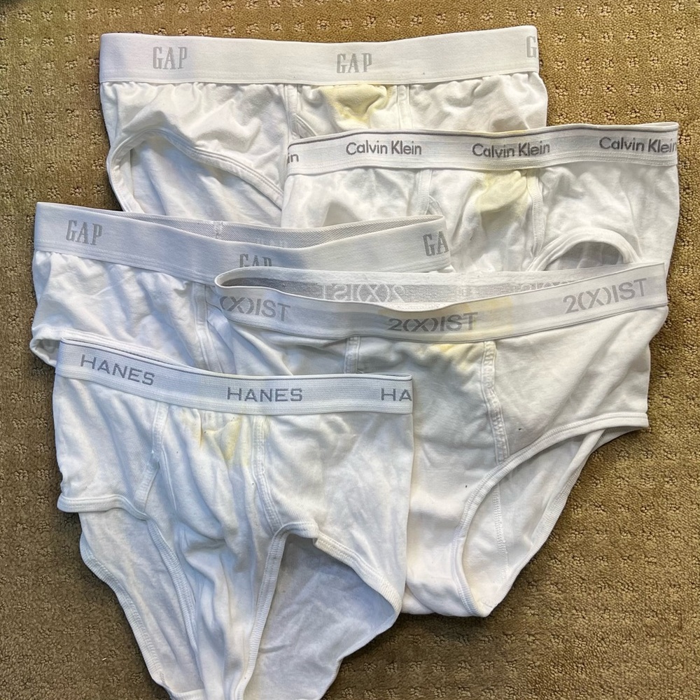 (Not so White) Briefs bundle Mens S (28-30”)